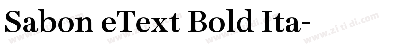 Sabon eText Bold Ita字体转换 Sabon eText Bold Ita字体转换